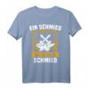 Lustiges Schmiedemotiv T-Shirt mit Amboss und Schmiedehammer – Witzige Arbeitskleidung für Schmiede & Herren mit Schmiedesprüchen