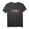Skandinavien Flaggen Eiscreme Abkühlung T-Shirt – Lustiges Urlaubs-Souvenir & Geschenkidee für Norden-Reisende, Wikinger-Fans & Skandinavien-Liebhaber