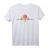 Ice Cream Heartbeat Shirt – Buntes Sommer T-Shirt mit Eis Herzschlag Design, Perfekt für Süßigkeiten- und Eisliebhaber