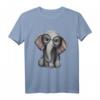 Elefant Nerd Brille Kleidung Geschenk - Niedliches Elefanten T-Shirt für Damen, Herren & Kinder, perfekt für Geburtstag, Weihnachten, Safari & Afrika-Fans