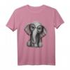 Elefant Nerd Brille Kleidung Geschenk - Niedliches Elefanten T-Shirt für Damen, Herren & Kinder, perfekt für Geburtstag, Weihnachten, Safari & Afrika-Fans
