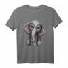 Elefant Nerd Brille Kleidung Geschenk - Niedliches Elefanten T-Shirt für Damen, Herren & Kinder, perfekt für Geburtstag, Weihnachten, Safari & Afrika-Fans