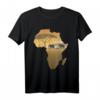 Afrika T-Shirt mit Elefantenkarte und Big Five - Safari Design für Herren, Damen & Kinder, Ideal für Tier- und Afrika-Liebhaber