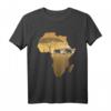 Afrika T-Shirt mit Elefantenkarte und Big Five - Safari Design für Herren, Damen & Kinder, Ideal für Tier- und Afrika-Liebhaber