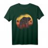 Elefant Sunset Retro Vintage T-Shirt - Stilvolles Tiermotiv für Elefanten Fans, Zoo-Besucher und Tierpfleger