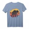 Elefant Sunset Retro Vintage T-Shirt - Stilvolles Tiermotiv für Elefanten Fans, Zoo-Besucher und Tierpfleger