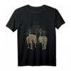 Elefanten mit Bäumen auf Safari in Kenia / Afrika T-Shirt - Farbenfrohes Wildtiere Motiv für Afrika-Fans und Naturliebhaber