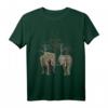 Elefanten mit Bäumen auf Safari in Kenia / Afrika T-Shirt - Farbenfrohes Wildtiere Motiv für Afrika-Fans und Naturliebhaber