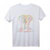 Abstraktes bunt bedrucktes Elefanten T-Shirt – Perfekt für Tierliebhaber, Safari, Zoo- und Geburtstagsgeschenke für Kinder und Erwachsene
