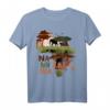 Namibia Afrika Sonnenuntergang T-Shirt mit Wildtieren und Kontinent-Design – Perfekt für Safari- und Naturfans