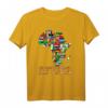 Afrika Karte T-Shirt Landkarte mit Flaggen - Perfektes Geschenk für Afrika-Liebhaber, Reisende & Familienmitglieder