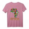 Afrika Karte T-Shirt Landkarte mit Flaggen - Perfektes Geschenk für Afrika-Liebhaber, Reisende & Familienmitglieder