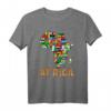 Afrika Karte T-Shirt Landkarte mit Flaggen - Perfektes Geschenk für Afrika-Liebhaber, Reisende & Familienmitglieder