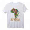 Afrika Karte T-Shirt Landkarte mit Flaggen - Perfektes Geschenk für Afrika-Liebhaber, Reisende & Familienmitglieder