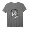Heiliger Michael Erzengel T-Shirt - Katholischer Schutzpatron, Kunstdruck im Barockstil, Ideal für Gläubige und Schutzsuchende