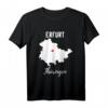 Thüringen Erfurt Geschenk T-Shirt – Heimatverbundenes Design mit Stadtkarte und Herz, Perfekt als Souvenir oder Geschenk