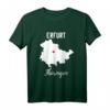 Thüringen Erfurt Geschenk T-Shirt – Heimatverbundenes Design mit Stadtkarte und Herz, Perfekt als Souvenir oder Geschenk