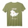 Thüringen Erfurt Geschenk T-Shirt – Heimatverbundenes Design mit Stadtkarte und Herz, Perfekt als Souvenir oder Geschenk
