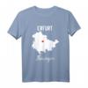 Thüringen Erfurt Geschenk T-Shirt – Heimatverbundenes Design mit Stadtkarte und Herz, Perfekt als Souvenir oder Geschenk