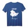 Thüringen Erfurt Geschenk T-Shirt – Heimatverbundenes Design mit Stadtkarte und Herz, Perfekt als Souvenir oder Geschenk