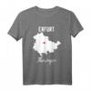 Thüringen Erfurt Geschenk T-Shirt – Heimatverbundenes Design mit Stadtkarte und Herz, Perfekt als Souvenir oder Geschenk