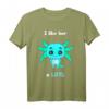 Axolotl Love Veganes Partner T-Shirt für Paare & Freunde – Lustiges Tiermotiv für Valentinstag, Geburtstag, Hochzeit & Weihnachten