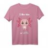 Axolotl Love Veganes Partner T-Shirt – Lustiges Tierliebhaber-Outfit für Paare, Freunde und Familie zum Valentinstag, Geburtstag, Hochzeit oder Weihnachten
