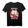 Ramen Maneki Neko Nudelsuppe T-Shirt - Lustiges Anime-Design mit Glückskatze, ideales Geschenk für Japan- und Katzenfans