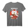 Ramen Maneki Neko Nudelsuppe T-Shirt - Lustiges Anime-Design mit Glückskatze, ideales Geschenk für Japan- und Katzenfans