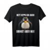 Nett kann ich auch! Bringt aber Nix! Lustiges Pinguin T-Shirt mit Sarkasmus – Perfekt für Morgenmuffel, Schichtarbeiter & Teenager