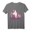 Kinder 4. Geburtstag Mädchen - Pferd & Einhorn Geburtstags T-Shirt für Pferde-Fans und Motto-Partys
