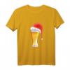 Bier mit Weihnachtsmütze T-Shirt - Lustiges Weihnachtsgeschenk für Bierliebhaber, Brauer & Sauf-Fans