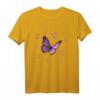 Lila Schmetterling mit Sternen T-Shirt – Buntes Design für Naturliebhaber, Tier- und Blumenfans mit Glitzer