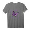 Lila Schmetterling mit Sternen T-Shirt – Buntes Design für Naturliebhaber, Tier- und Blumenfans mit Glitzer