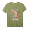 Kinder Mädchen Ich bin 3 Jahre alt Geburtstag T-Shirt mit Schmetterling und Regenbogen – Perfektes Geschenk für den dritten Geburtstag deiner Tochter, Nichte oder Enkelin