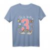 Kinder Mädchen Ich bin 3 Jahre alt Geburtstag T-Shirt mit Schmetterling und Regenbogen – Perfektes Geschenk für den dritten Geburtstag deiner Tochter, Nichte oder Enkelin