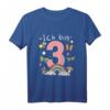 Kinder Mädchen Ich bin 3 Jahre alt Geburtstag T-Shirt mit Schmetterling und Regenbogen – Perfektes Geschenk für den dritten Geburtstag deiner Tochter, Nichte oder Enkelin