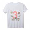 Kinder Mädchen Ich bin 3 Jahre alt Geburtstag T-Shirt mit Schmetterling und Regenbogen – Perfektes Geschenk für den dritten Geburtstag deiner Tochter, Nichte oder Enkelin