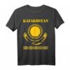 Kasachstan Flagge T-Shirt mit Sonne, Adler & Verzierung – Stolz auf Kasachische Herkunft, ideal für Emigranten & Fans