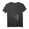 Damen Löwenzahn und Schmetterlinge Design V-Ausschnitt T-Shirt – Niedliches Blumenmuster für Naturliebhaberinnen, perfekt als Geschenk zu Ostern, Geburtstag & Weihnachten