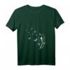 Damen Löwenzahn und Schmetterlinge Design V-Ausschnitt T-Shirt – Niedliches Blumenmuster für Naturliebhaberinnen, perfekt als Geschenk zu Ostern, Geburtstag & Weihnachten