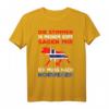 Norwegen Skandinavien Spruch T-Shirt – Lustiges Geschenk für Norwegen-Fans, Reise- und Campingliebhaber
