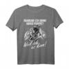 Warum ich ohne Akku fahre, weil ich es kann! Radler T-Shirt – Lustiges MTB & Radfahrer Motiv für Trail und Biken
