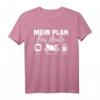 Lustiges Motorrad Tagesplan Bier Motorradfahrer Spruch T-Shirt – Perfekt als Geschenk für Biker zum Geburtstag & Weihnachten