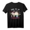 Lustiges Faultier Weihnachts T-Shirt mit Schneeflocken und Mütze – Perfekt für Winterferien, Weihnachten & Geburtstage für Faultierliebhaber
