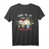 Lustiges Faultier Weihnachts T-Shirt mit Schneeflocken und Mütze – Perfekt für Winterferien, Weihnachten & Geburtstage für Faultierliebhaber