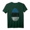 Fingerabdruck Estland Flagge Geschenk für stolze Esten T-Shirt – Perfekt zu Weihnachten & Geburtstag, zeigt Herkunft und Stolz