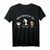Lustiges Skifahrer T-Shirt - Mein perfekter Tag mit Kaffee & Bier für Skiliebhaber & Wintersportfans