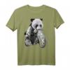 Riesenpanda mit Jungen, die Motorräder fahren T-Shirt – Lustiges Tierdesign für Panda-Enthusiasten und Tierliebhaber