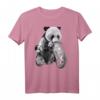 Riesenpanda mit Jungen, die Motorräder fahren T-Shirt – Lustiges Tierdesign für Panda-Enthusiasten und Tierliebhaber